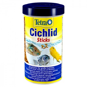 Tetra Cichlid Sticks Основной корм для цихлид и других крупных рыб, палочки 500 мл/160гр