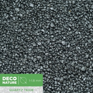 DECO NATURE QUARTZ TEIDE - Черный кварцевый песок для аквариума фракции 1-1,8 мм, 1л