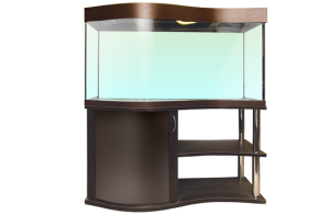 Аквариум Волна 300 л (300*450/550*600), стекло 8 мм, с крышкой и светильником, тумбой МДФ